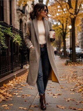 Aritzia The Group Babaton Double-Faced Wool Long Coat | Size S